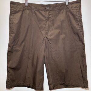 Quicksilver Mid-weight Blended Cotton Chino Shorts Size 38 Brown